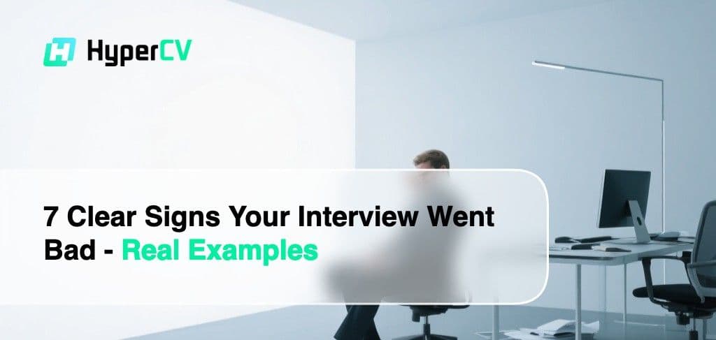 7 Clear Signs Your Interview Went Bad (Real Examples)