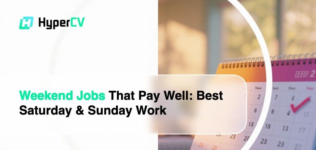 Weekend Jobs That Pay Well: Best Saturday & Sunday Work